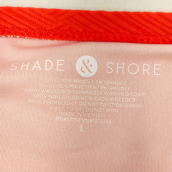 Shade And Shore Women's Size Large 12-14 Cheeky Bikini Swim Bottom Orange New - Picture 5 of 8